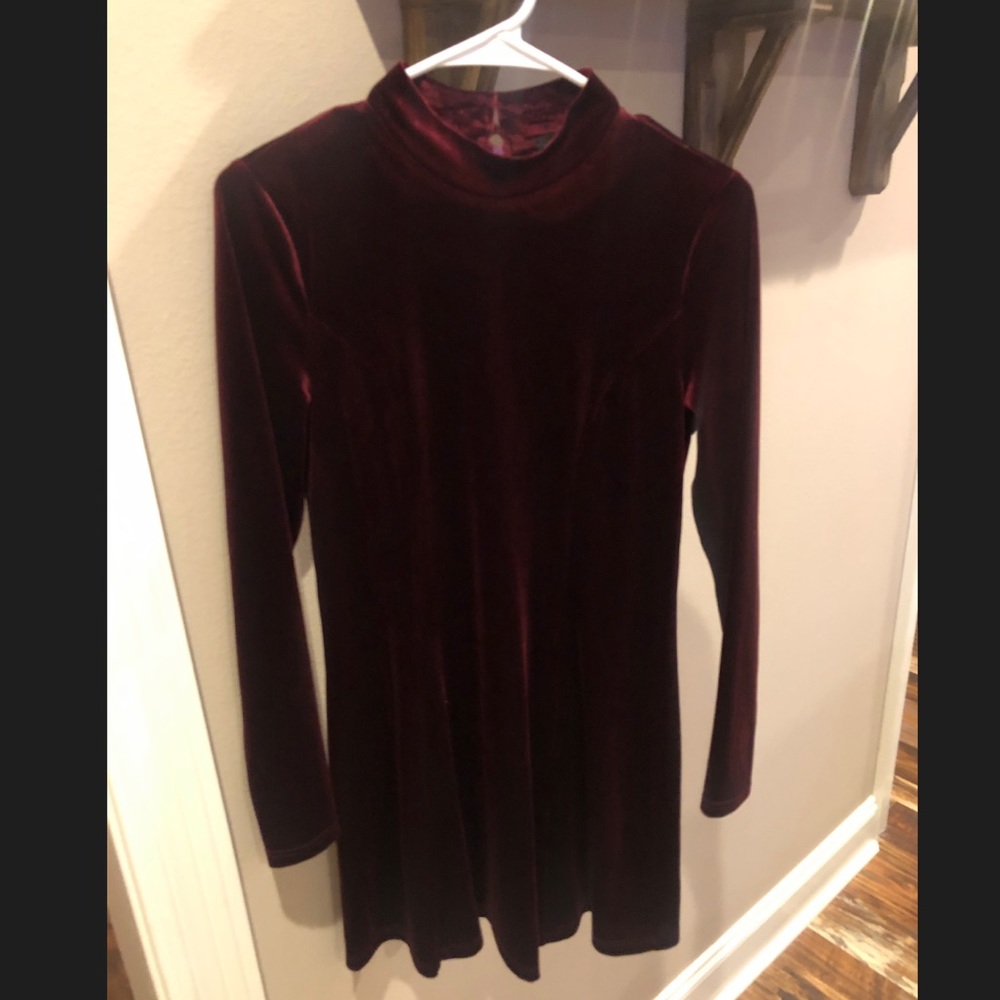 Forever 21 red velvet dress